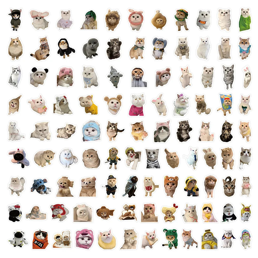103 Pcs Cute Cat Stickers | Adorable Decor for Journals, Phones, Water Bottles & DIY Crafts