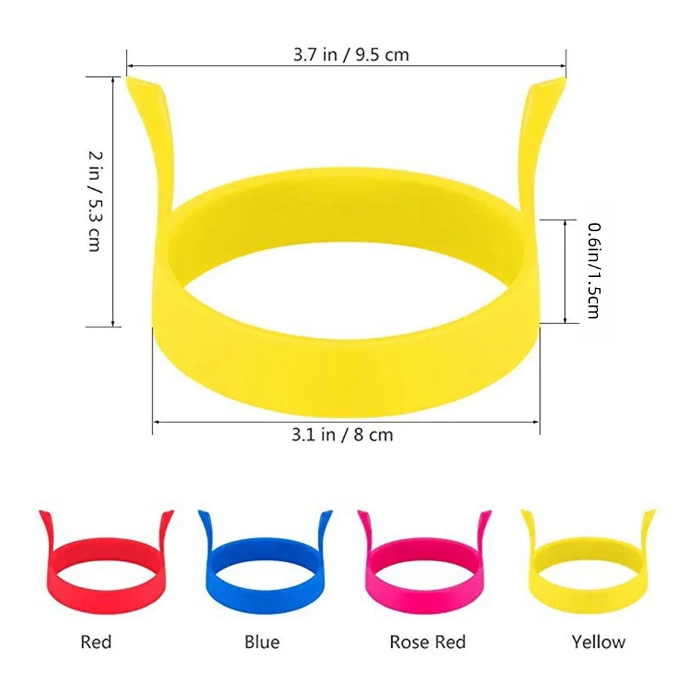 Silicone Egg and Pancake Ring Mold | Nonstick Round Cooking Tool