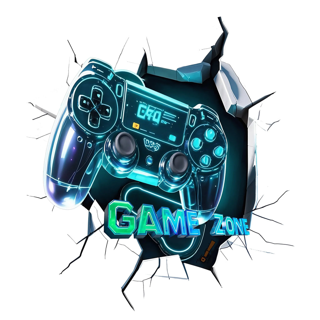3D Visual Wall Sticker | Game Console Atmosphere Decal
