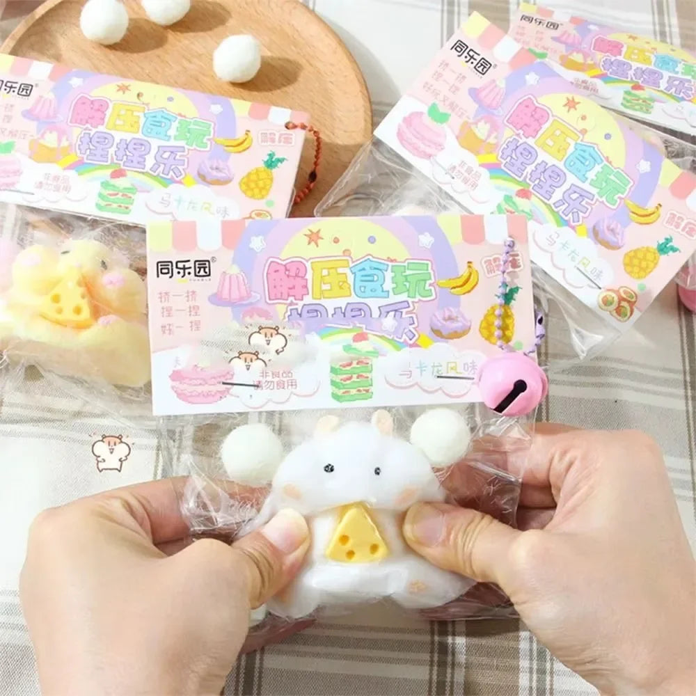 Cute Hamster Squeeze Toy | Fidget Sensory Stress Relief Gift for Kids and Adults