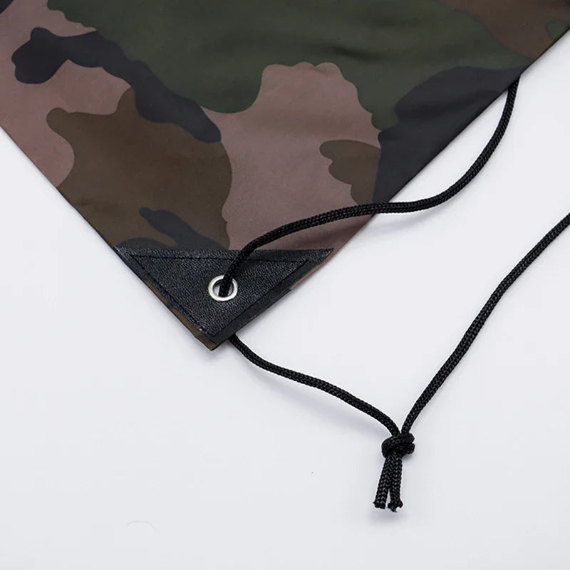Outdoor Sport Camouflage Backpack | Waterproof Drawstring Bag for Gym, Travel, Camping, Hiking, Marathon, Football, Basketball