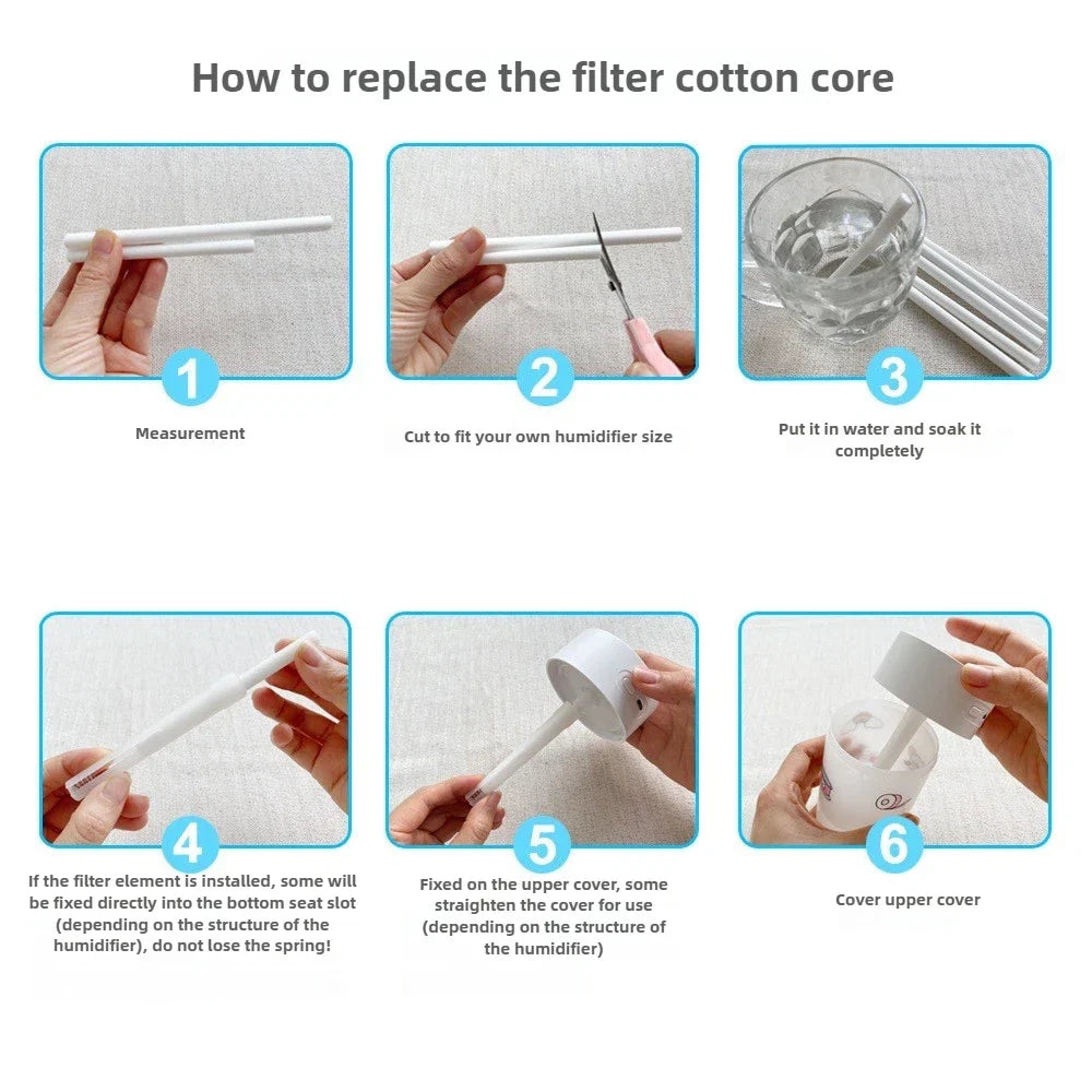 Adjustable Replacement Cotton Rods for Diffuser | Home Fragrance Stick Set