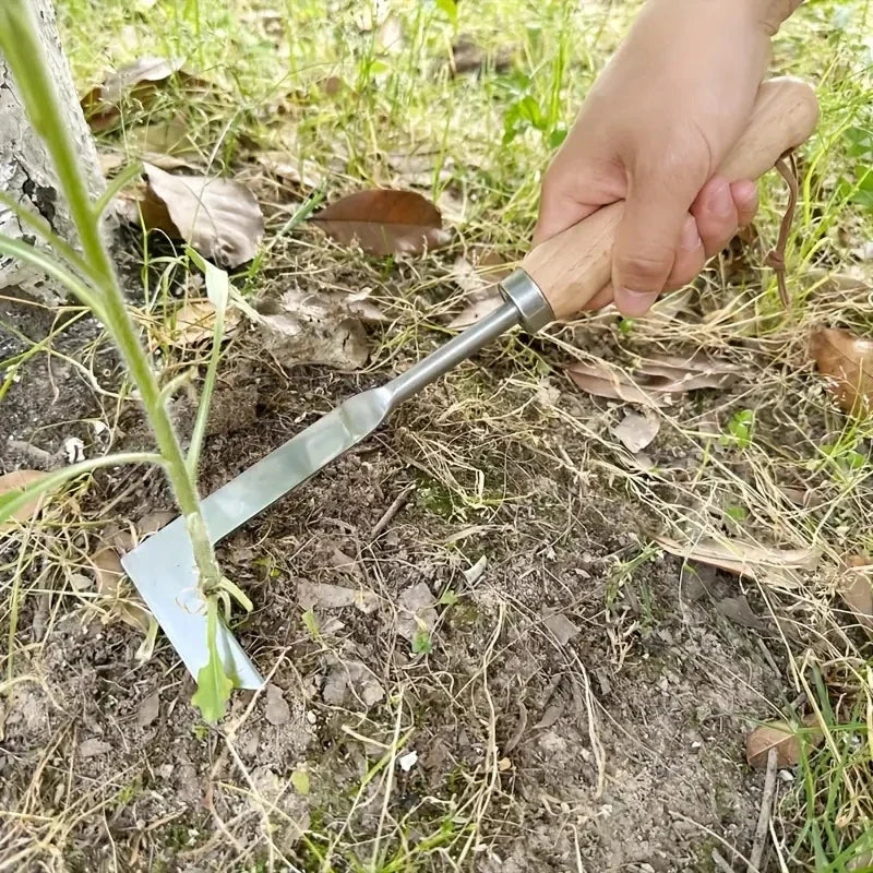 Heavy-Duty Carbon Steel Hand Shovel | Ergonomic Weeding Tool for Cracks and Gardens