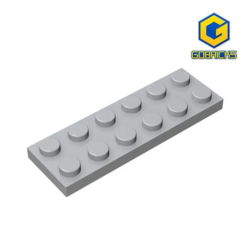 Plate 2 x 6 Building Block | Compatible Building Brick for DIY Creations