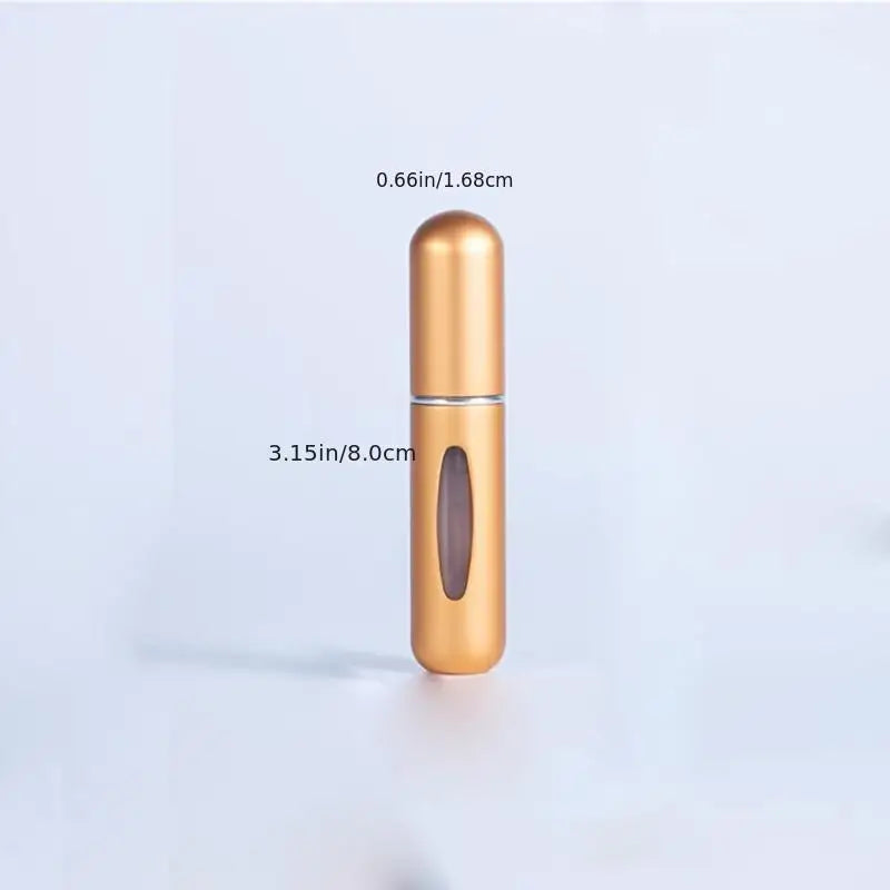5ml Round-Head Perfume Refill Bottle | Bottom-Fillable Mini Press Spray