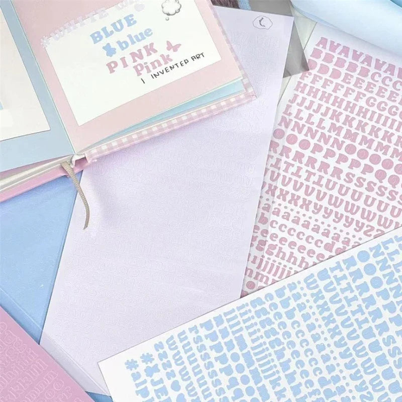 3pcs/set Korean Letter Scrapbook Sticker Set | DIY Decor for Kpop Photocard and Journaling