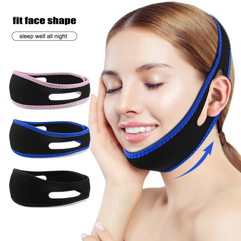 Breathable Anti Snore Chin Strap | Nylon Elastic Mouth Breathing Band for Better Sleep