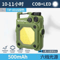SMILING SHARK Flashlight Magnetic Clip Running Light | Rechargeable Outdoor Camping Lantern
