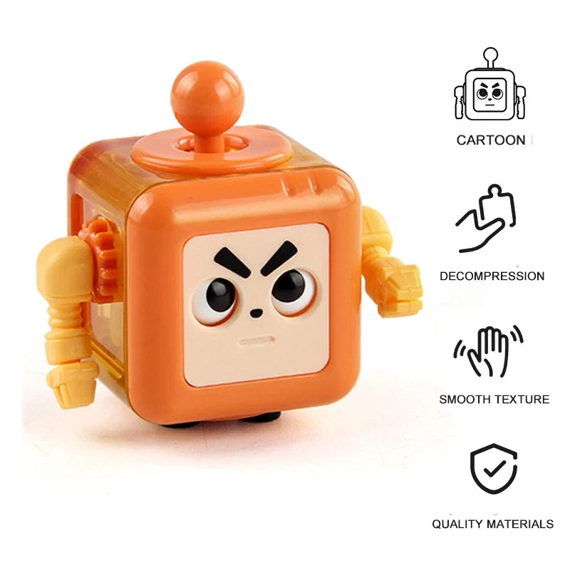 6/12 Sides Rainbow Fidget Cube | Decompression Sensory Toy for Anxiety and ADHD