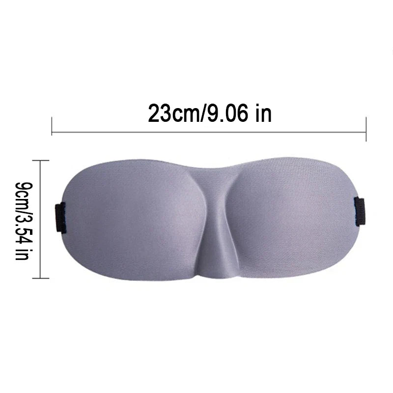 3D Sleeping Mask Eyepatch | Light Blocking Blindfold for Travel and Sleep