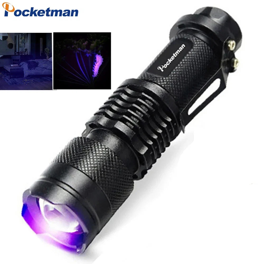UV Flashlight 395nm Black Light Torch | Mini UV Light for Resin Curing and Pet Stain Detection