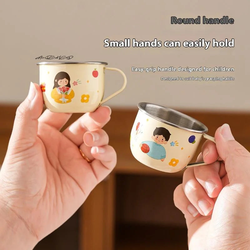Kids Stainless Steel Water Cup | Anti-Scalding Mini Mug 80/220ml