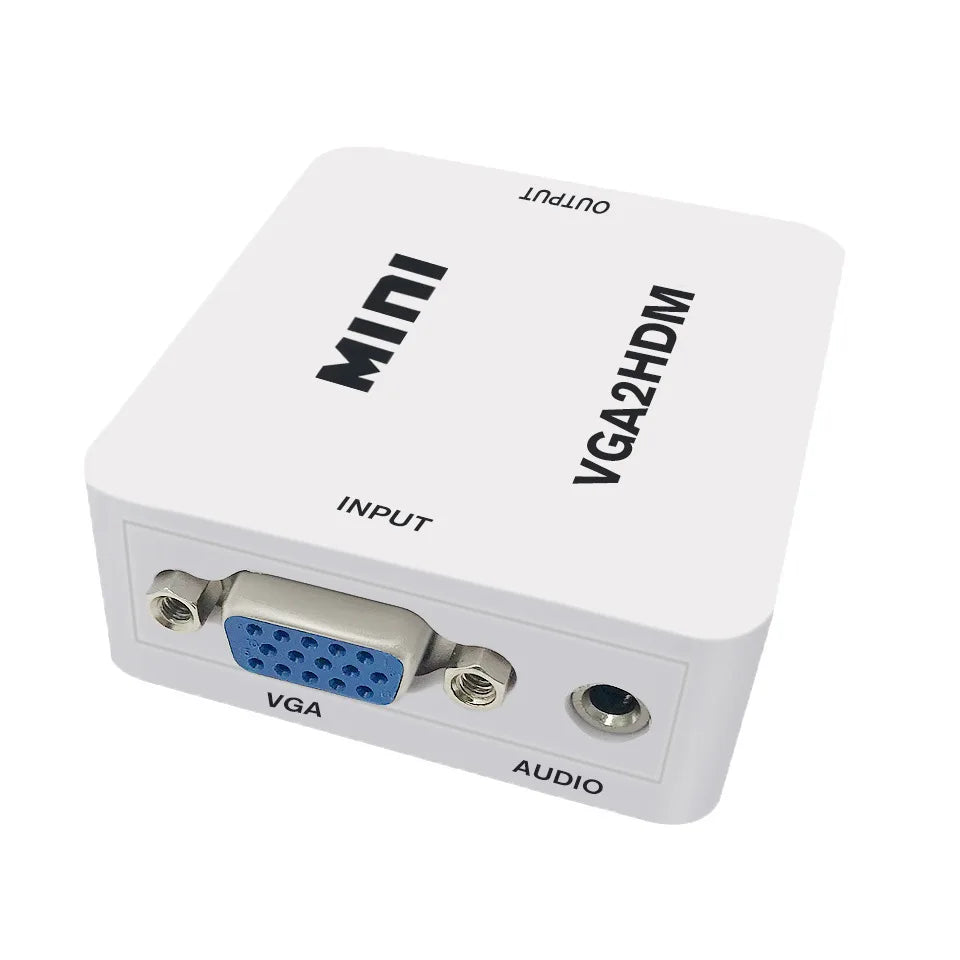 HDMI to VGA Converter with Audio | 1080P Adapter for Notebook Xbox PS3 PC Projector