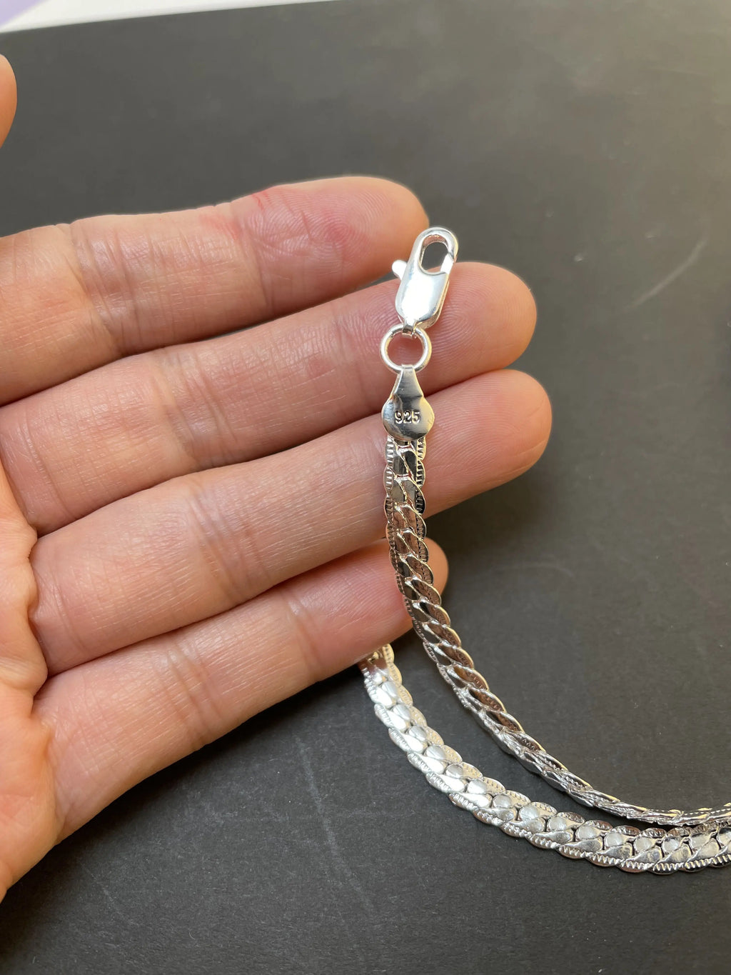 20-60cm 925 Sterling Silver Snake Chain Necklace | Unisex Fine Jewelry for Wedding and Engagement
