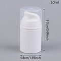 Airless Cosmetic Travel Size Vacuum Pump Bottles | Refillable Emulsion Dispenser Set