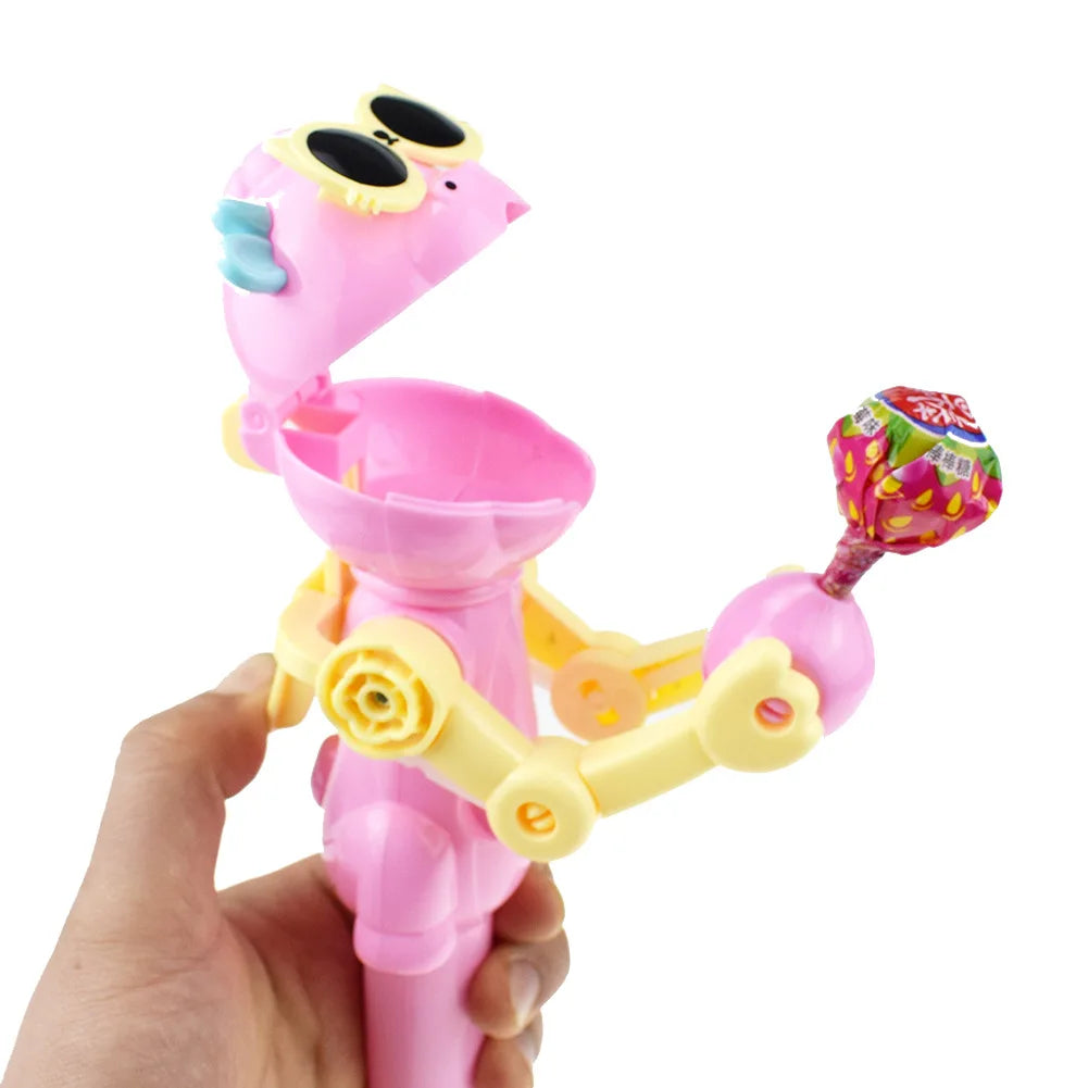 Creative Lollipop Robot Holder | Novelty Candy Storage Toy