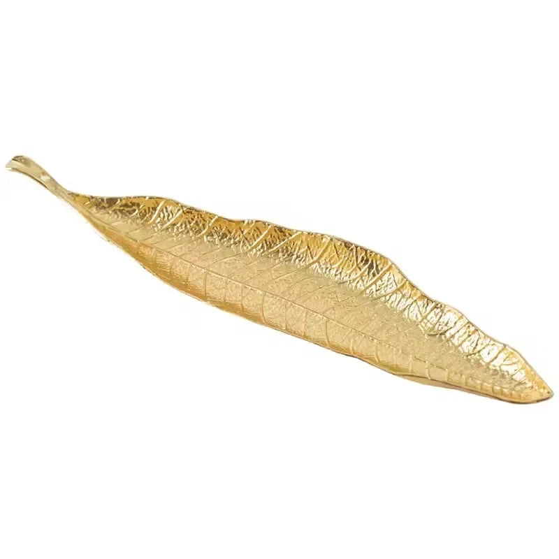 Incense Holder Ash Catcher | Long Leaf Design for Meditation and Home Decor