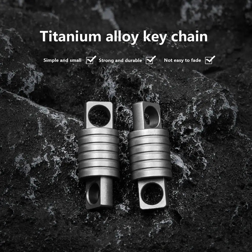 Quick Release 360° Titanium Keychain Swivel | Mini Spinner Buckle Holder