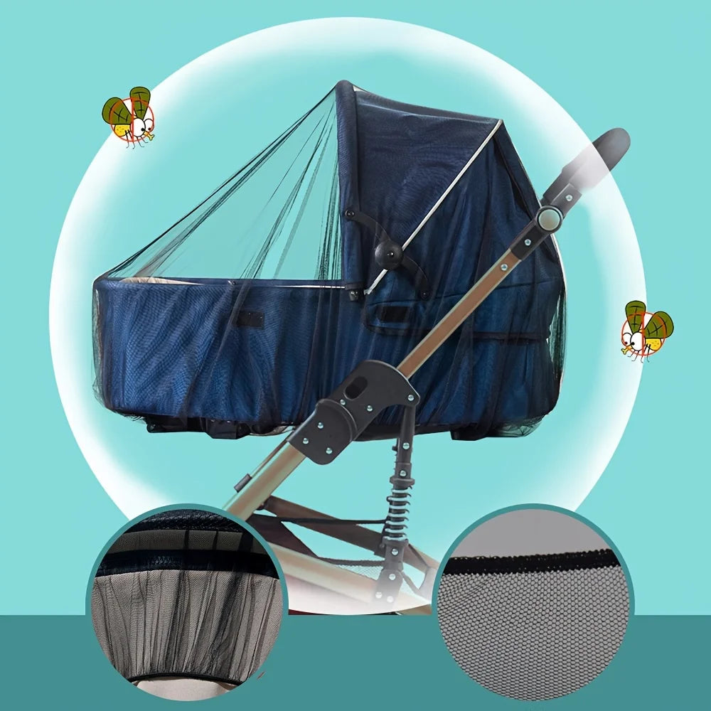 Full Face Baby Stroller Mosquito Net | Breathable Insect Proof Dust Cover