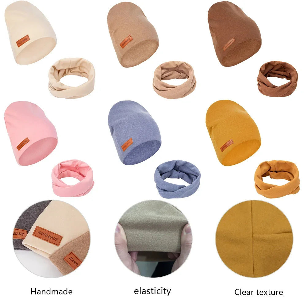 Soft Baby Turban Hat and Scarf Set | Faux Cashmere Winter Headwear for Newborns and Kids