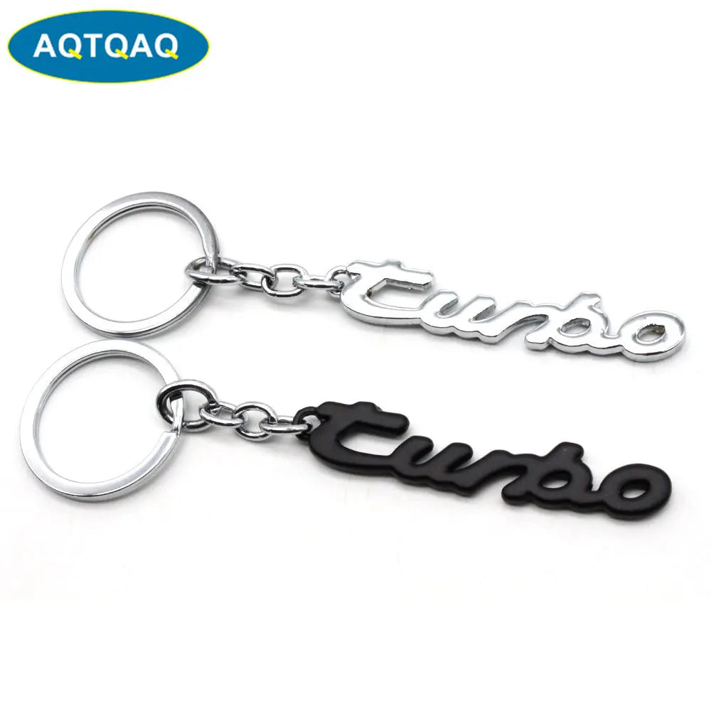 Metal Keychain for Car Keys | Turbo Style Gift for Men and Women