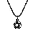 Lucky 3D Soccer Football Pendant Necklace for Men | Stainless Steel Sports Gift