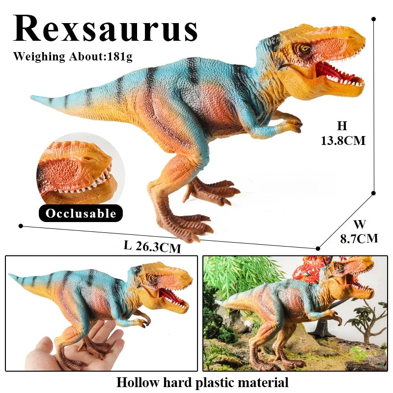 Oenux Jurassic Dinosaurs Action Figures Set | 5 Realistic PVC Models Collection Toy