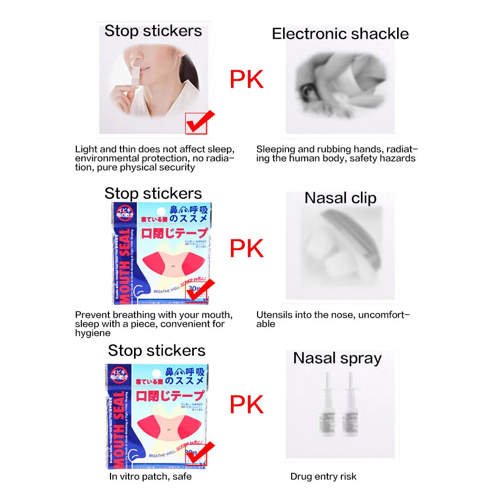 30/60/150/300pcs Mouth Tape for Sleeping | Anti Snoring Patch for Better Breath and Quiet Sleep