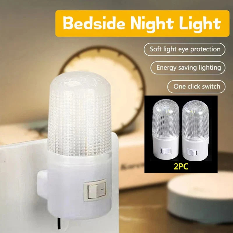 LED Night Light for Bedroom | Energy-Saving Plug-in Lamp for Kids, Living Room, Hallway