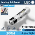 USB Rechargeable LED Flashlight 2 in 1 | Super Bright Mini Torch with Power Bank