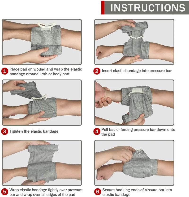 Emergency Wound Bandage | Israeli Style First Aid Compression Dressing