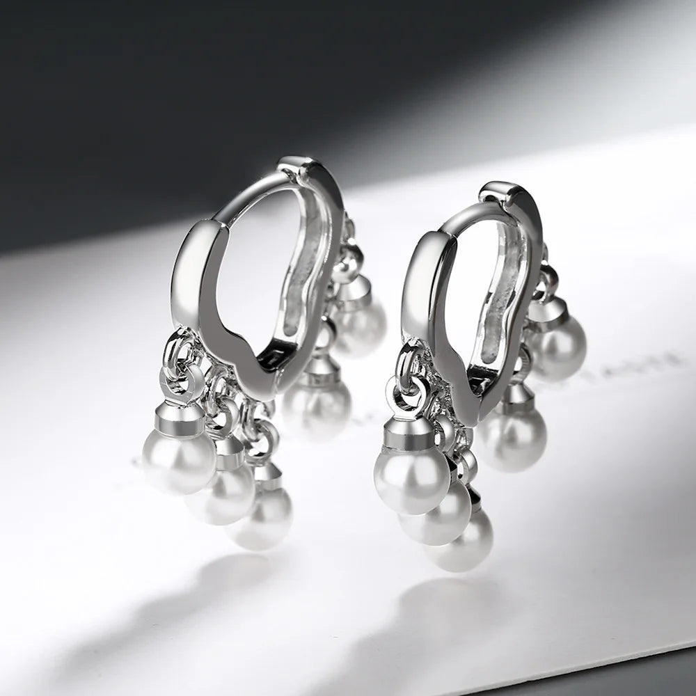 S925 Sterling Silver Cloud Pearl Earrings | Classic Stud Earrings for Women