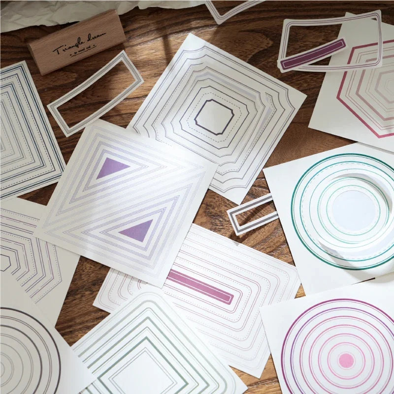 Frame Sticker Set for Junk Journal | 20pcs Scrapbooking Border Stickers