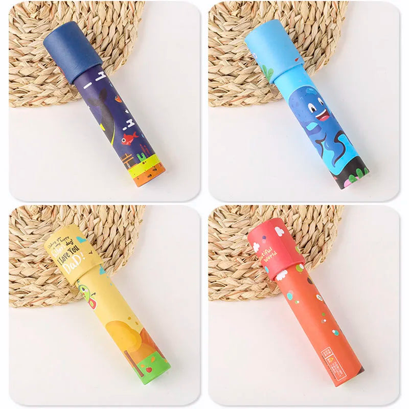 Classic Paper Kaleidoscope Toy | Educational Rotating Color Toy for Kids