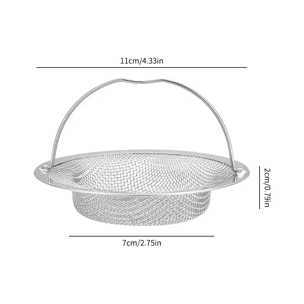 Stainless Steel Kitchen Sink Filter Strainer | Food Residue and Hair Catcher