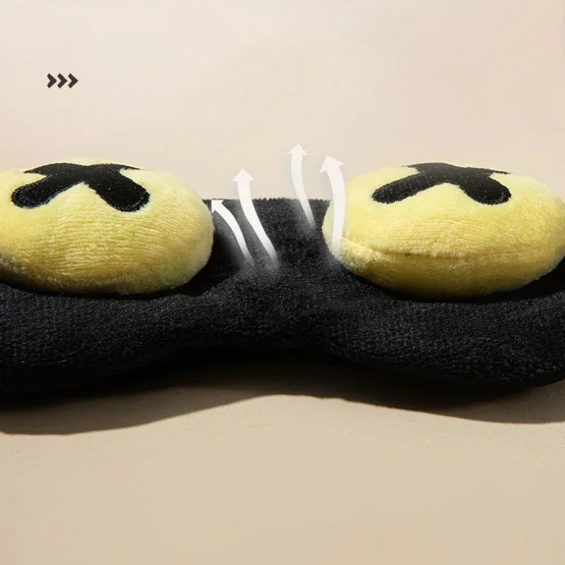 Funny Sleep Mask for Men Women | Light Blocking Eye Cover for Travel and Nap