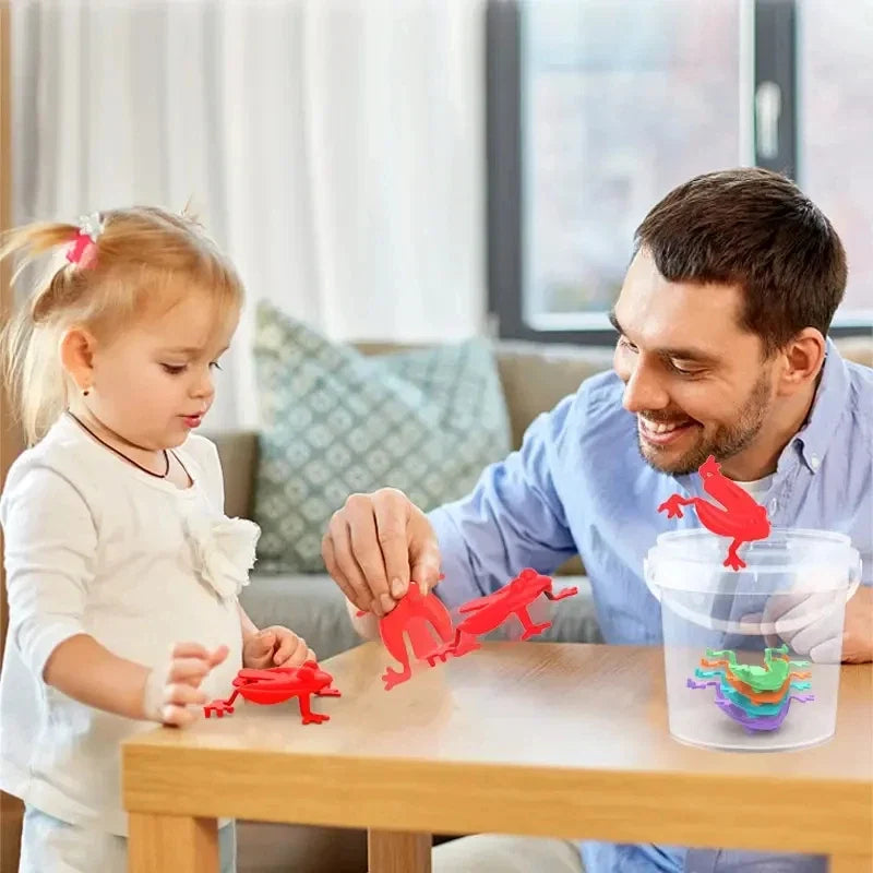 Jumping Frog Fidget Toy Set | Stress Relief Bounce Toy for Kids