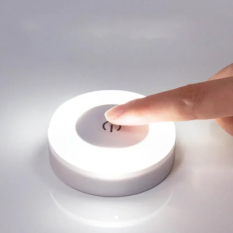 Magnetic Round Book Light | Portable LED Desk Lamp with Touch Sensor