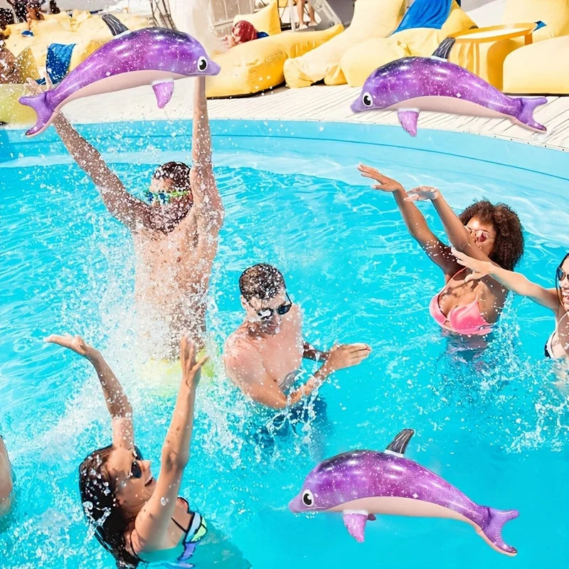 Inflatable Dolphin Pool Toys | Summer Splash Water Party Decorations