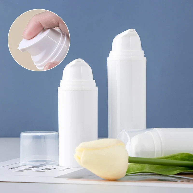 15/30/50ml Empty Airless Pump Bottles | Mini Lotion Vacuum Cosmetic Containers for Travel