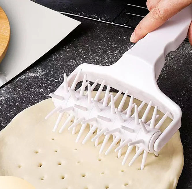 Pizza Dough Docker Roller | 3-Size Plastic Pastry Perforator for Even Baking