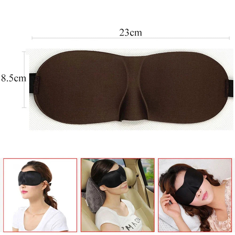 3D Breathable Sleeping Eye Mask | Light Blocking Sleep Aid for Travel and Home