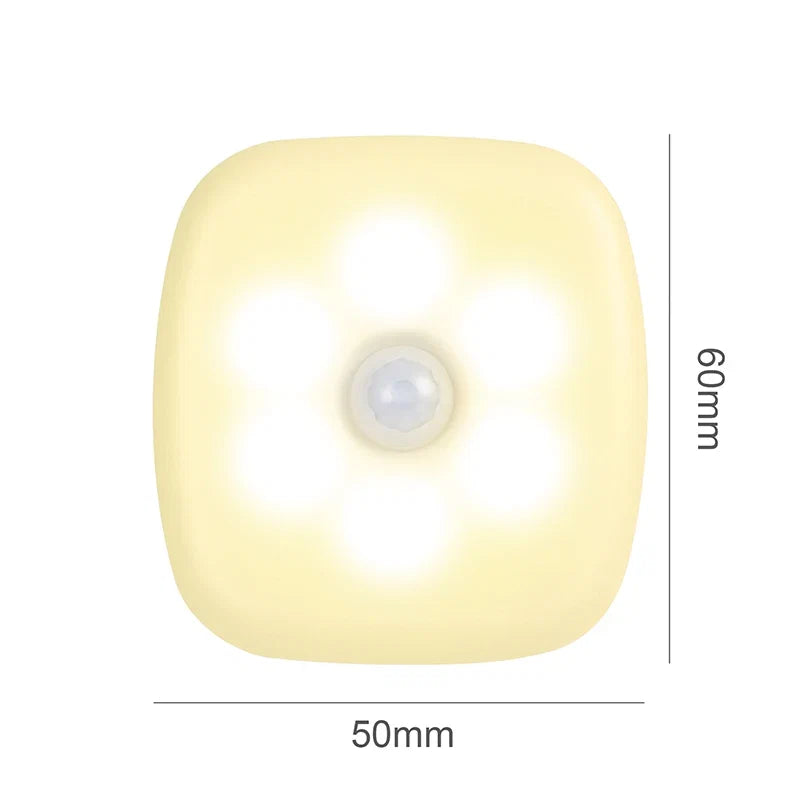 LED Night Light Plug-In with Motion Sensor | Small Wireless Night Lamp for Room Corridor Closet