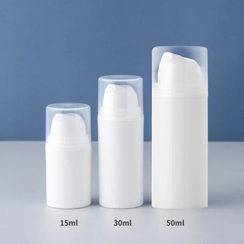 15/30/50ml Empty Airless Pump Bottles | Mini Lotion Vacuum Cosmetic Containers for Travel