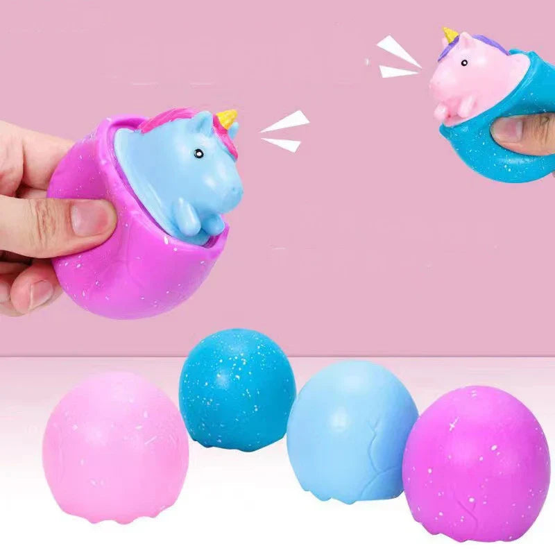 Squeeze Cheese Cup Fidget Toy Set | Mouse Rabbit Frog Stress Relief