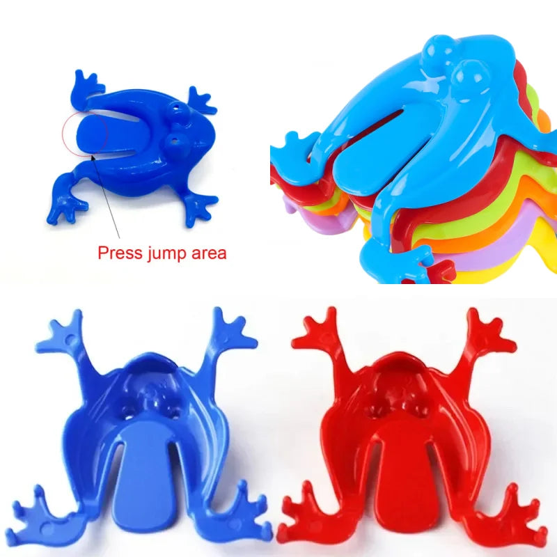 20pcs Jumping Plastic Frog Bounce Fidget Toy | Classic Stress Relief Toy for Kids Party Game Prizes