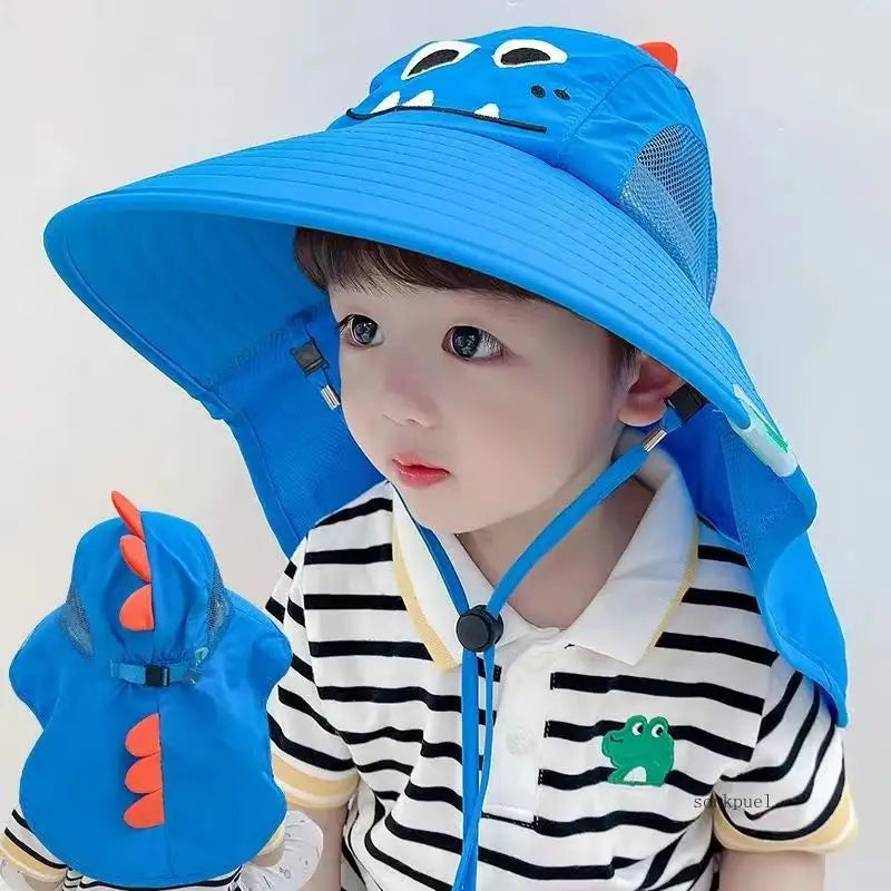 Summer Children's Sun Hat | Foldable Baby Beach Hat with UV Protection