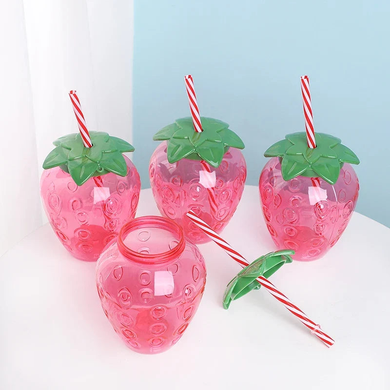 Creative Strawberry Pineapple Juice Cups | Photography Props & Summer Gift