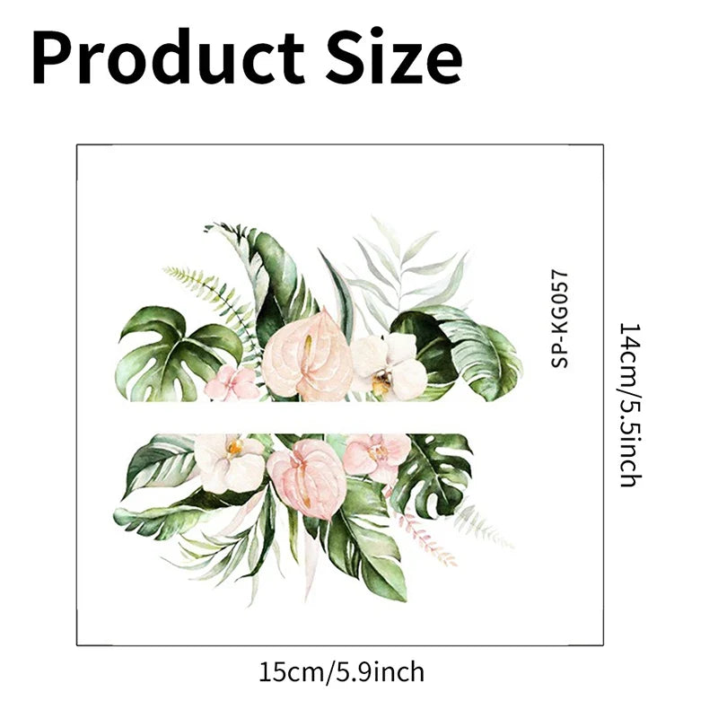 Plant Flower Switch Wall Sticker | Self-Adhesive PVC Wall Decal