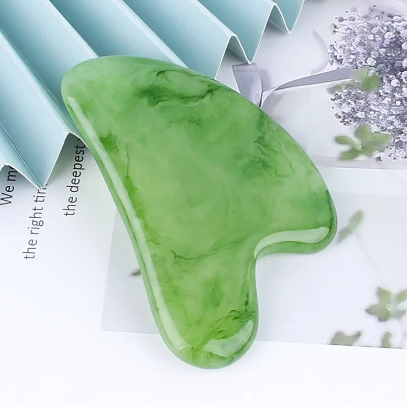Resin Gua Sha Stone | Face Roller and Gouache Scraper Tool
